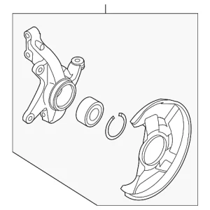 Knuckle Assembly - Mazda (L206-33-020B)