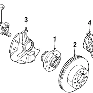 Disc Brake Rotor Front - Mazda (L003-33-25X)