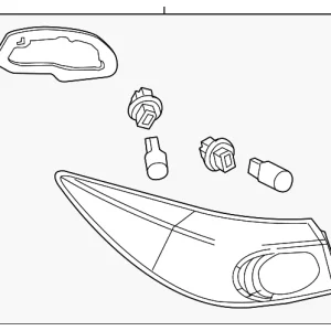 Tail Lamp Assembly - Mazda (BHN1-51-150B)