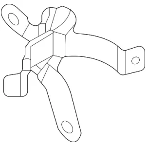 Water Pump Rear Bracket - Mazda (MH01-15-740)