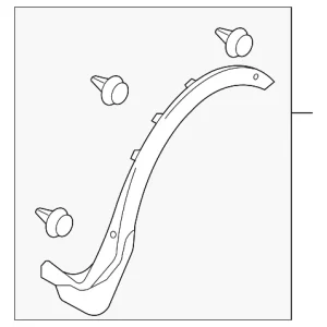 Wheel Opening Molding - Mazda (TD11-51-W50H)