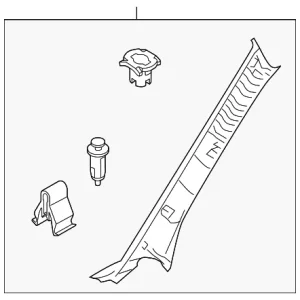 Windshield Pillar Trim - Mazda (C513-68-160A-75)