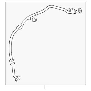 Front Suction Line - Mazda (KF01-61-462A)