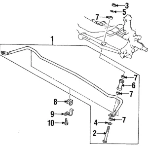 Stabilizer Bar Spacer - Mazda (G030-28-158)