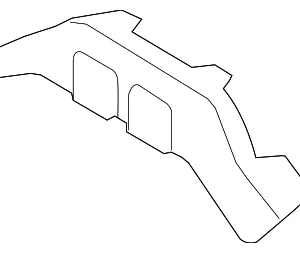Front Cross-Member Lower Bracket - Mazda (C235-53-671)