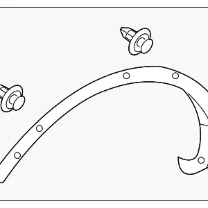 Wheel Opening Molding - Mazda (TD11-51-W20G)