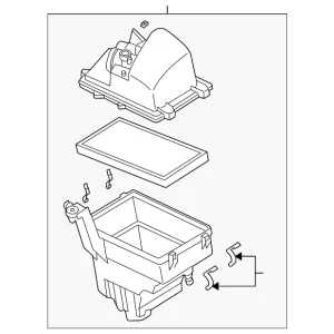 Air Cleaner Assembly - Mazda (LF67-13-320C)