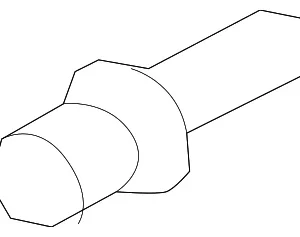Air Guide Rivet - Mazda (S51S-51-833)
