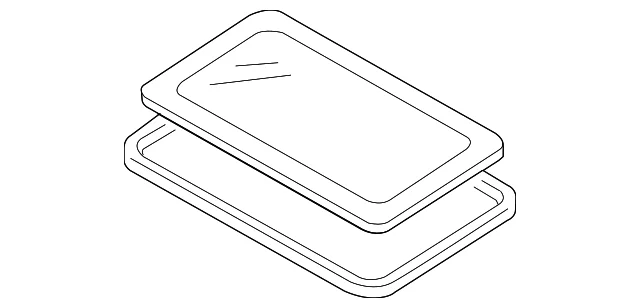 Sunroof Glass - Mazda (BP4M-69-810)