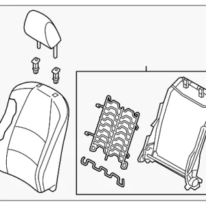 Seat Back Assembly - Mazda (BBVR-88-180-02)