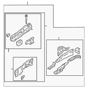 Apron/Rail Assembly - Mazda (B2YD-54-20YD)