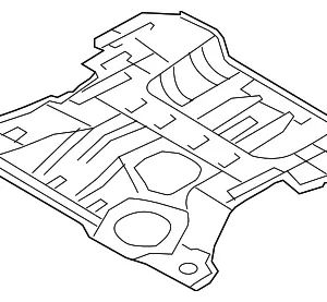 Rear Floor Pan - Mazda (NE51-53-750C)