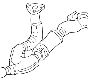 Exhaust Pipe - Mazda (KL98-40-500A)