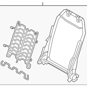 Seat Back Frame - Mazda (BJS7-88-680)