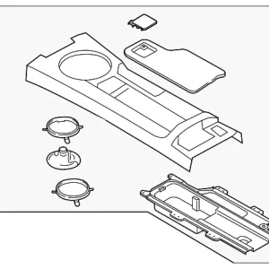Console Assembly - Mazda (NH64-64-420D-02)