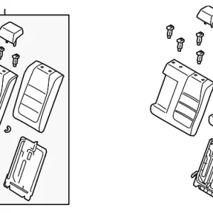 Seat Back Assembly - Mazda (BJGB-57-400-02)