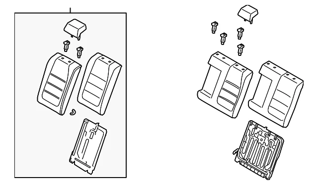 Seat Back Assembly - Mazda (BGKV-57-400-18)