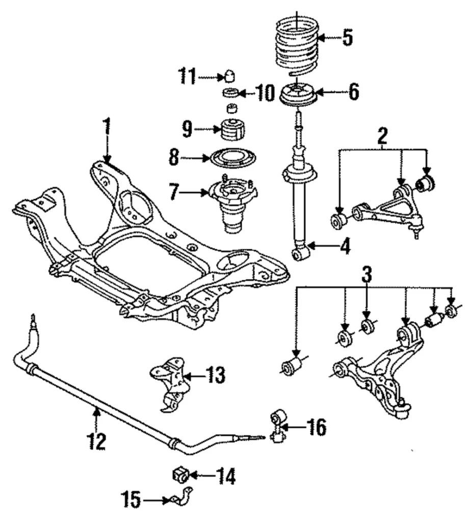 Stabilizer Bar Bracket - Mazda (FD01-34-160F)