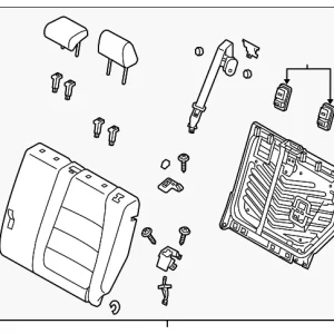 Seat Back Assembly - Mazda (KD33-57-450L-02)