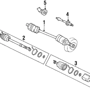 Axle Assembly - Mazda (G034-25-60XA)