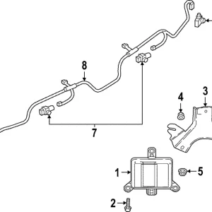 Blind Spot Radar Mount Bracket - Mazda (K49B-67-ZP1)