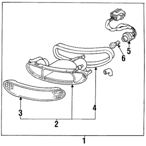 Park/Turn Lamp - Mazda (EA01-51-060F)