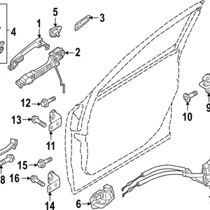 Door Check - Mazda (VA40-58-270)