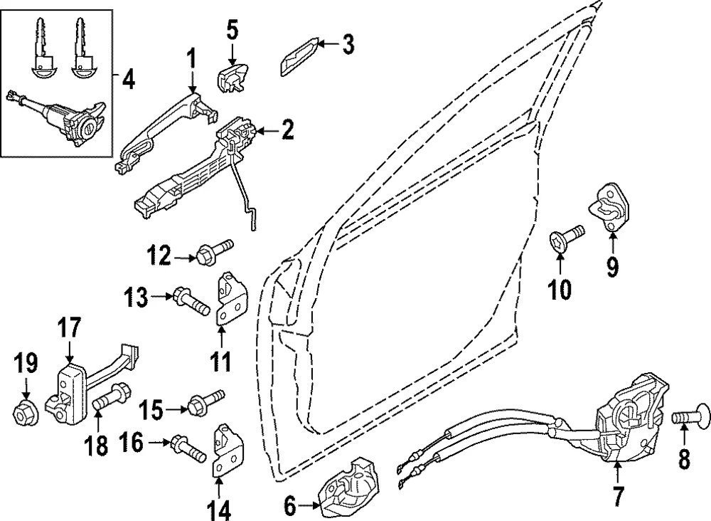 Door Check - Mazda (VA40-58-270)