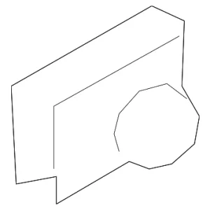 Side Air Bag U-Nut - Mazda (GS3L-88-072)