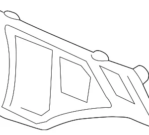 Speaker Grille - Mazda (BCJH-68-4H1A-02)