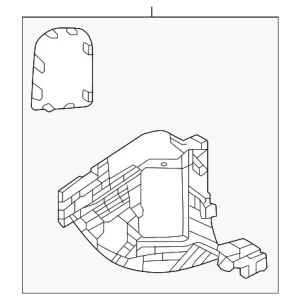 Cowl Kick Panel - Mazda (KBB3-68-370-02)