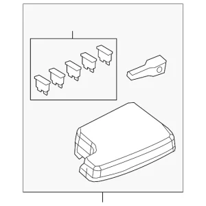 Fuse Box Cover - Mazda (TK48-66-76YD)