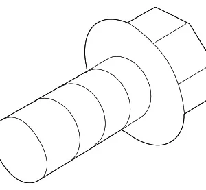 Crankshaft Pulley Bolt - Mazda (PE01-11-406)