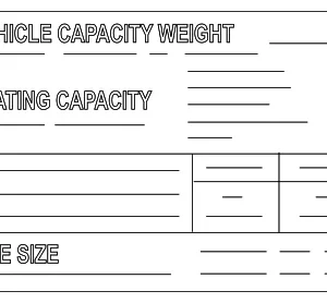 Tire Press Label - Mazda (GS3L-69-014A)
