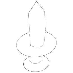 Converter Shield Fastener - Mazda (NE51-56-146)