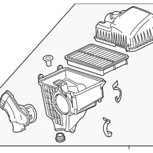 Air Cleaner Assembly - Mazda (PE07-13-320E)