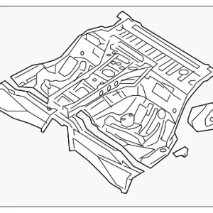 Center Floor Pan - Mazda (F1Y1-53-710N)
