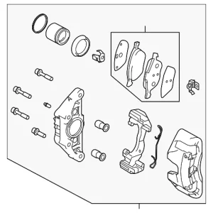Caliper - Mazda (B3YF-33-61X)