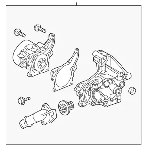Water Pump Housing - Mazda (SH18-15-100)