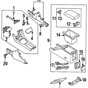 Ashtray Assembly - Mazda (GA2A-64-610C)