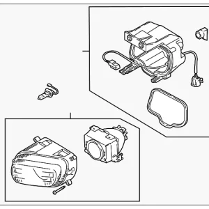 Fog Lamp Assembly - Mazda (TA04-51-680D)