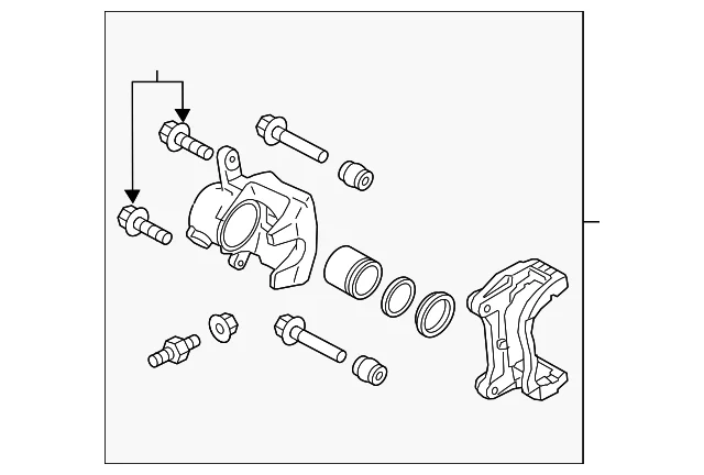 Caliper Assembly - Mazda (NFZ7-33-98Z)