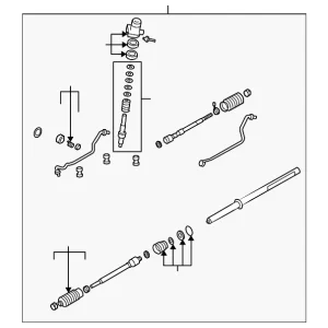 Steering Gear - Mazda (GP9A-32-110E)