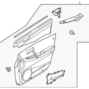 Door Trim Panel - Mazda (EG22-68-430K-02)