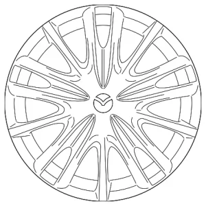 Wheel, Alloy - Mazda (9965-A4-7070)