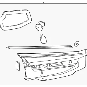 Backup Lamp Assembly - Mazda (TK49-51-3F0A)