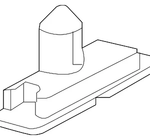 Back Glass Pin - Mazda (D376-63-938)