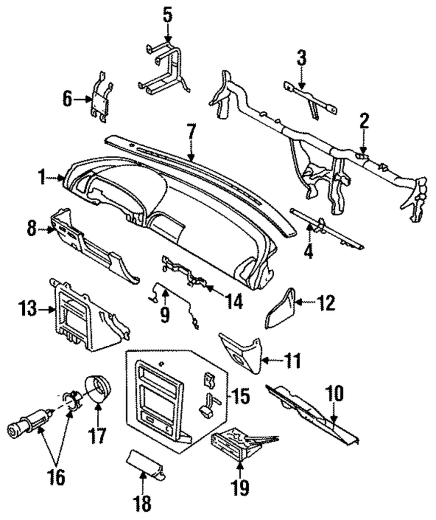 Dash Control Unit - Mazda (BS34-61-190F)