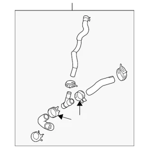 Engine Coolant Overflow Hose - Mazda (LF8B-15-18YA)