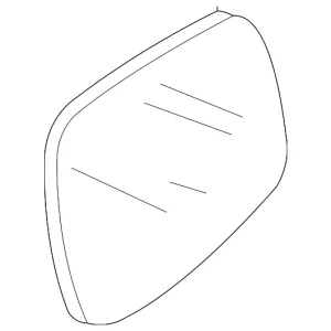 Mirror Glass - Mazda (BP8M-69-1G7)